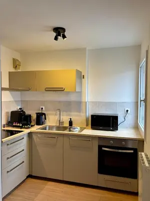 Cuisine ou kitchenette dans l'établissement L'Auréa - Design Cosy Calme et Lumineux