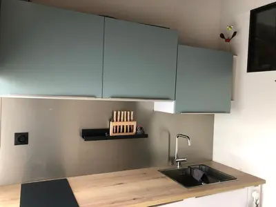 Cuisine ou kitchenette dans l'établissement Charmant hébergement non fumeur au calme près de Nantes