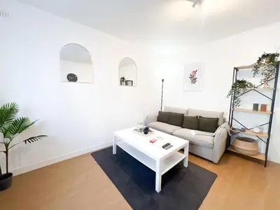 Coin salon dans l'établissement Votre cocoon à 10 min de St-Nazaire