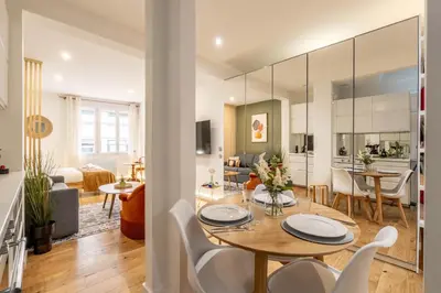 Cuisine ou kitchenette dans l'établissement Nouveau ! Art'Lekain - Cocon proche place Graslin