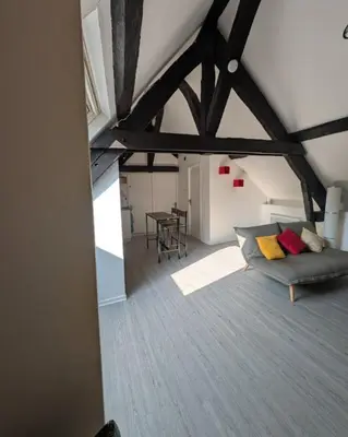 Plan de l'établissement Appartement 2 chambres avec salon et cuisine ouverte à Châteaubriant Confort et centralité