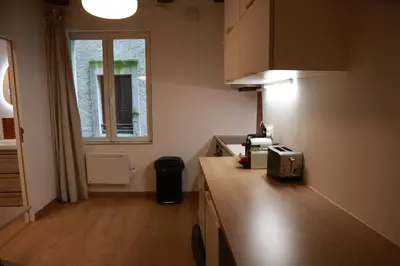 Cuisine ou kitchenette dans l'établissement Les Écuries - Studio Hyper Centre & Bouffay