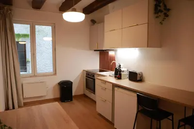 Cuisine ou kitchenette dans l'établissement Les Écuries - Studio Hyper Centre & Bouffay
