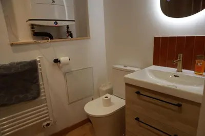 Salle de bains dans l'établissement Les Écuries - Studio Hyper Centre & Bouffay