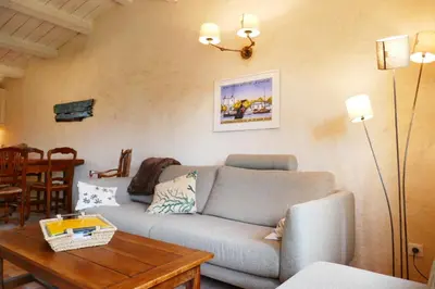 Coin salon dans l'établissement NO000-37P Mais 2 pièces - 2 couchages NOIRMOUTIER EN L'ILE