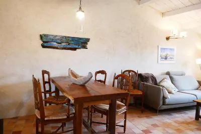 Coin salon dans l'établissement NO000-37P Mais 2 pièces - 2 couchages NOIRMOUTIER EN L'ILE