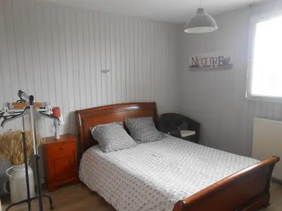 Un ou plusieurs lits dans un hébergement de l'établissement Chambre NATURE