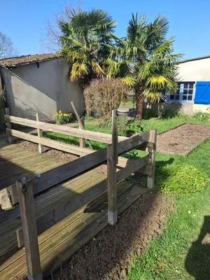 Jardin de l'établissement chambre ensoleillée