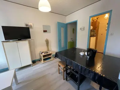 Cuisine ou kitchenette dans l'établissement SH400-29P Appart 2 pièces 4 couchages SAINT HILAIRE DE RIEZ