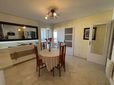 Cuisine ou kitchenette dans l'établissement SH160-134 Appart 2 pièces cabine 5 couchages SAINT HILAIRE DE RIEZ