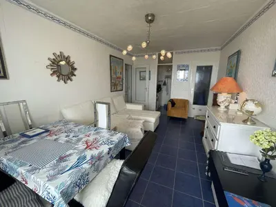 Un ou plusieurs lits dans un hébergement de l'établissement SH160-017 Appart 2 pièces 4 couchages SAINT HILAIRE DE RIEZ