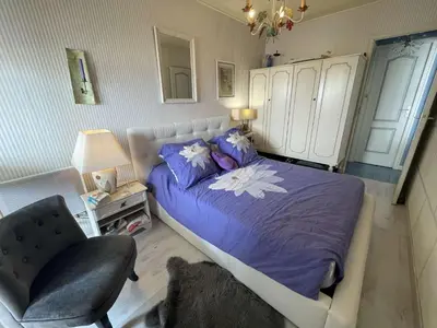 Un ou plusieurs lits dans un hébergement de l'établissement SH160-017 Appart 2 pièces 4 couchages SAINT HILAIRE DE RIEZ