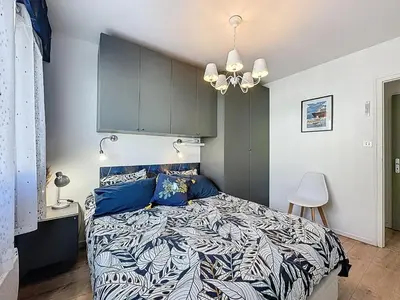 Un ou plusieurs lits dans un hébergement de l'établissement Apartment Résidence de la Mer-2 by Interhome