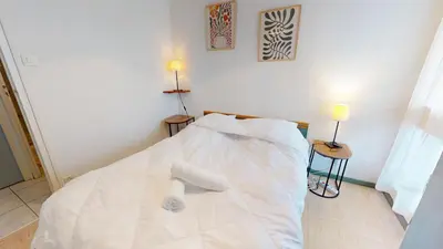 Un ou plusieurs lits dans un hébergement de l'établissement Acapulco en bord de mer