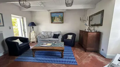Coin salon dans l'établissement BA000-30C Mais 3 pièces - 4 couchages BARBATRE