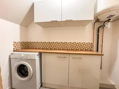 Cuisine ou kitchenette dans l'établissement Authentique Gîte en Pierre - 17 min du Parc
