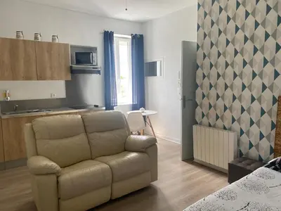 Cuisine ou kitchenette dans l'établissement Studio aloe