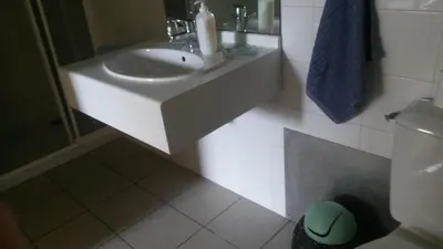 Salle de bains dans l'établissement Chez Seb & Claire