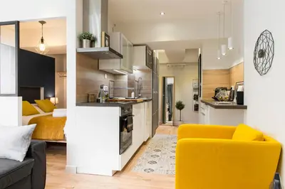 Cuisine ou kitchenette dans l'établissement Unsejouranantes - Le Magellan