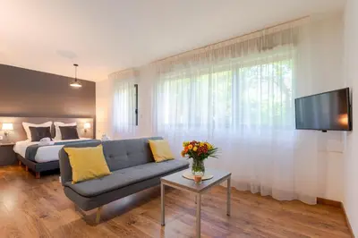 Un ou plusieurs lits dans un hébergement de l'établissement Zenitude Hôtel-Résidences Nantes Métropole