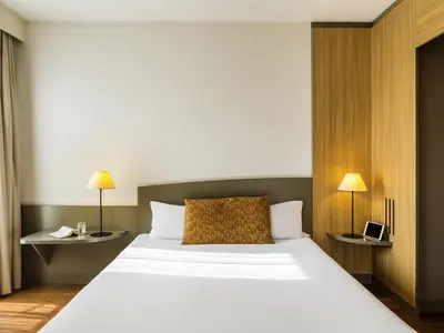 Un ou plusieurs lits dans un hébergement de l'établissement Aparthotel Adagio Nantes Centre