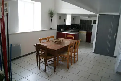 Cuisine ou kitchenette dans l'établissement Gite du coudray 85