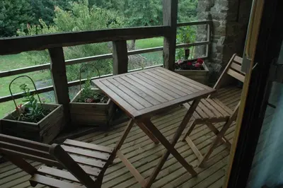 Balcon ou terrasse dans l'établissement Chambre d'Hôte La Boulière