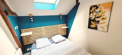 Un ou plusieurs lits dans un hébergement de l'établissement Appartement de Charme - Centre Ville