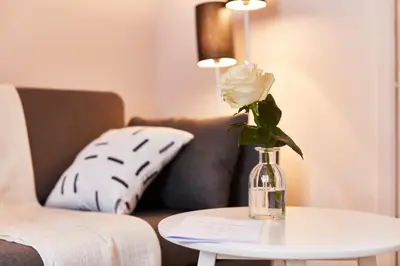 Coin salon dans l'établissement Au Coeur de Nantes Apartment