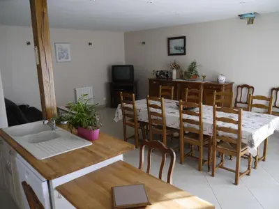 Coin salon dans l'établissement Gîte Beaupel