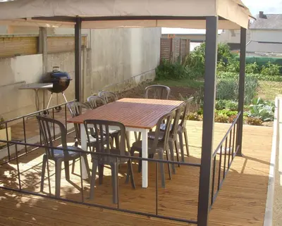 Balcon ou terrasse dans l'établissement Gîte Beaupel