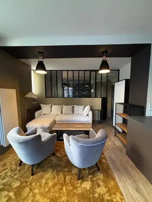 Coin salon dans l'établissement Au Saint Martin