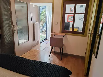 Coin salon dans l'établissement Appartement T2 sur cour nantaise
