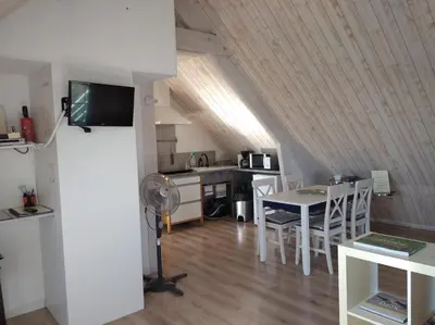 Cuisine ou kitchenette dans l'établissement La Gilleterie