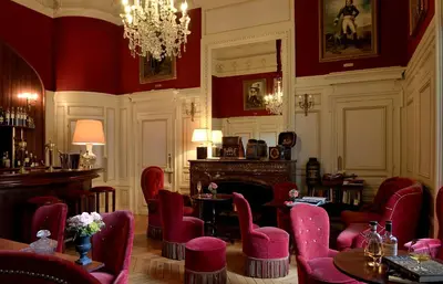 Coin salon dans l'établissement Chateau Colbert