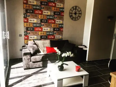 Coin salon dans l'établissement Maison Landreau