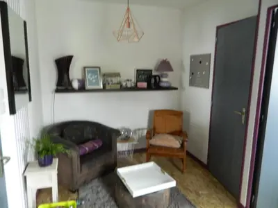 Coin salon dans l'établissement Chambres d'hôtes La Fougereuse