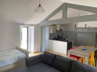 Un ou plusieurs lits dans un hébergement de l'établissement Maison chez Meme