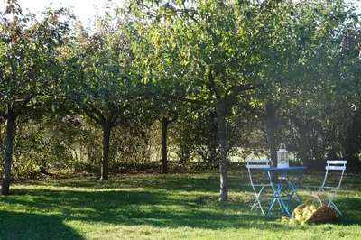 Jardin de l'établissement L'Escale du Bocage Piscine couverte chauffée