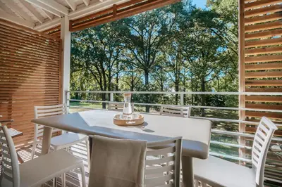 Balcon ou terrasse dans l'établissement Résidence Pierre & Vacances Le Domaine du Bois de la Grée