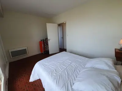 Un ou plusieurs lits dans un hébergement de l'établissement Appartement 2 pièces, 5 couchages balcon - Saint-Jean-de-Monts - FR-1-224C-262