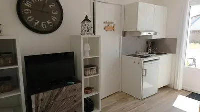 Cuisine ou kitchenette dans l'établissement Nos Îles
