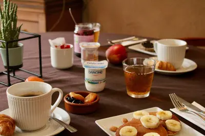 Nourriture dans l'hôtel ou à proximité
