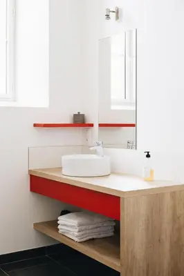 Salle de bains dans l'établissement La Maison D'Olivier