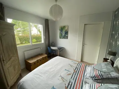 Un ou plusieurs lits dans un hébergement de l'établissement Villa Aiguemarine
