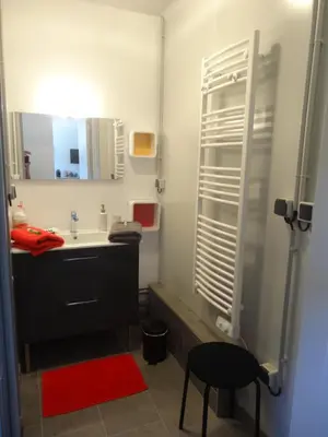 Salle de bains dans l'établissement Le Studio
