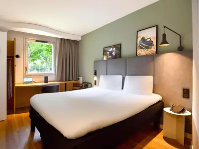 Un ou plusieurs lits dans un hébergement de l'établissement ibis Nantes Saint Herblain