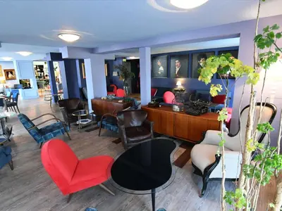 Coin salon dans l'établissement ibis Nantes Saint Herblain