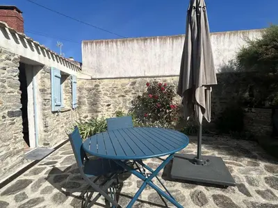 Terrasse ou espace extérieur de l'établissement Charmante maison avec Wifi - 2 pers. - FR-1-224B-481