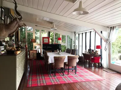 Coin salon dans l'établissement Relais de Chasse la Chaignaie